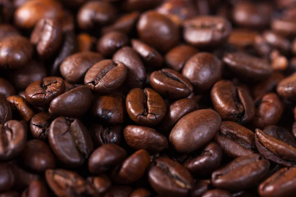 Macro shut of a roasted coffee beans - stock photo — Stock Photo, Image