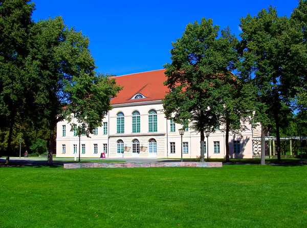 Dzielnica Niederschoenhausen Pankow Berlin Niemcy Sierpnia 2011 Pruski Barokowy Zamek — Zdjęcie stockowe