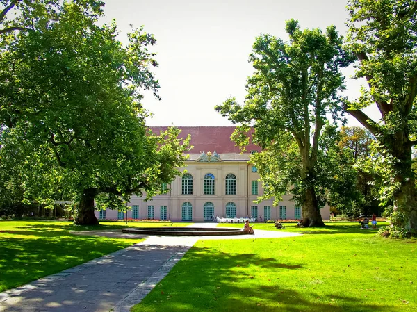 Niederschoenhausen Bölgesi Pankow Berlin Almanya Ağustos 2011 Prusya Barok Şatosu — Stok fotoğraf