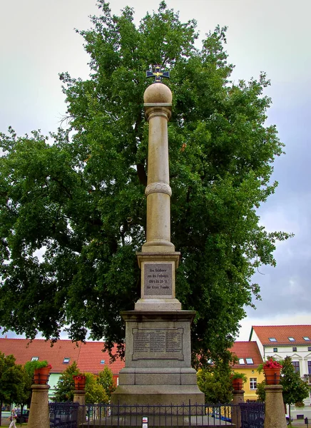 Denkmal Mit Der Inschrift Die Gefallenen Der Feldzüge 1864 Der — Stockfoto