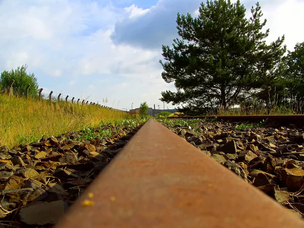 Ungenutzte Gleise Der Uckermark — Stockfoto