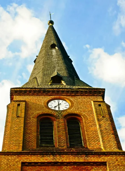 Igreja Evangélica Aldeia Wiechmannsdorf — Fotografia de Stock