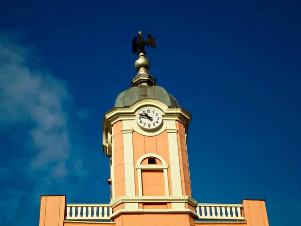 Toren Van Het Historische Barokke Stadhuis Uit 17E Eeuw — Stockfoto