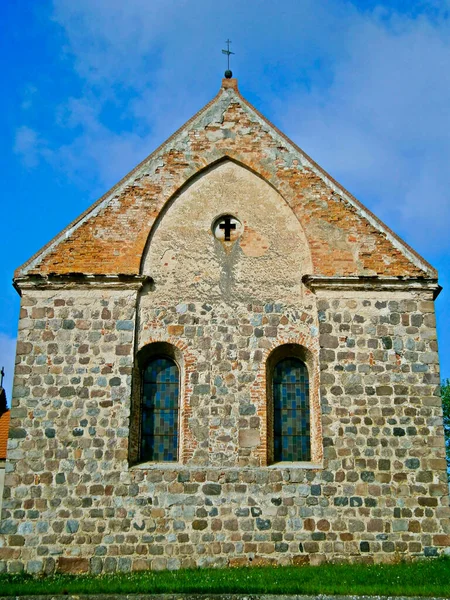 Evangelisk Kyrka Från Andra Halvan 1200 Talet — Stockfoto