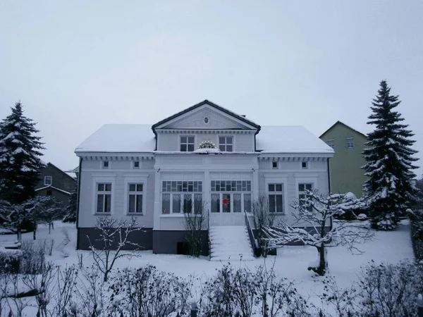 Templin Uckermark Brandenburg Állam Németország 2012 December Városi Villa Télen — Stock Fotó