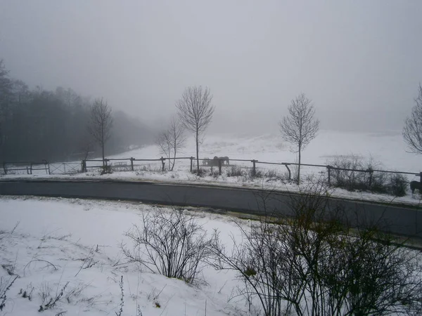 Dreamy Winter Landscape Uckermark — Stock Photo, Image