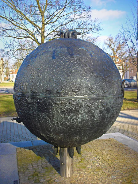 Schwedt Oder Uckermark Bundesland Brandenburg Deutschland Şubat 2013 Die Bronz — Stok fotoğraf