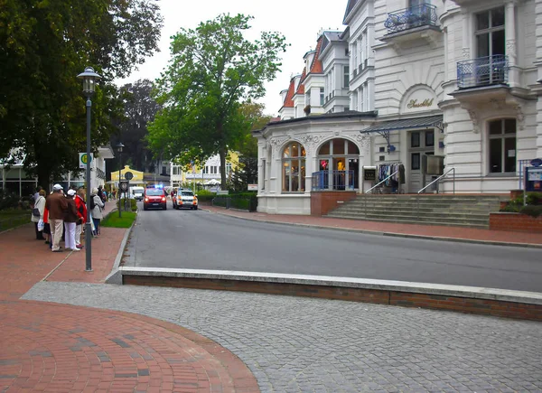 Heringsdorf Mecklenburg Nyugat Pomeránia Németország 2014 Szeptember Tűzoltóság Seeschloss Ban — Stock Fotó