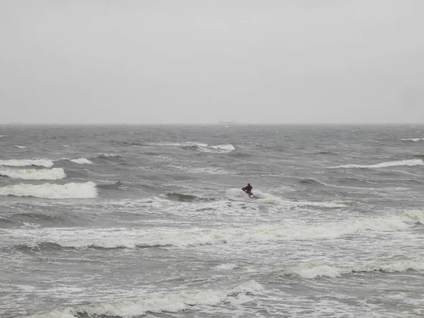 Jet Ski Usedom Partjainál — Stock Fotó