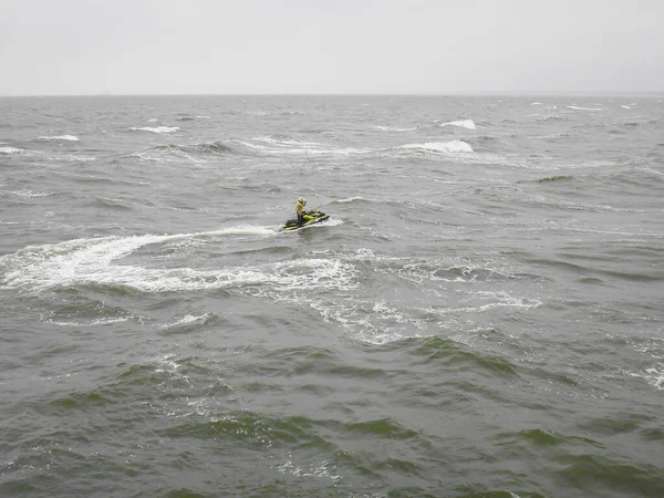 Esquí Acuático Frente Costa Usedom — Foto de Stock