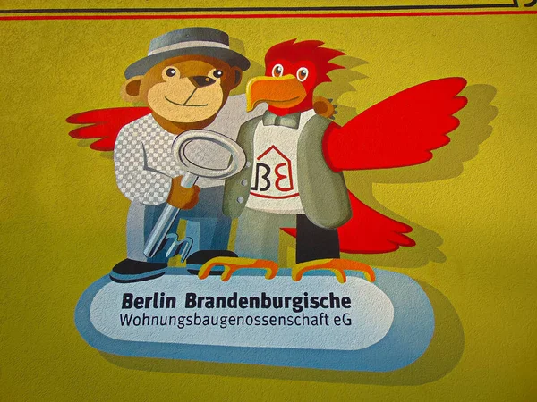 Oranienburg Okres Oberhavel Braniborsku Německo Listopadu 2014 Znak Berlínského Sídliště — Stock fotografie