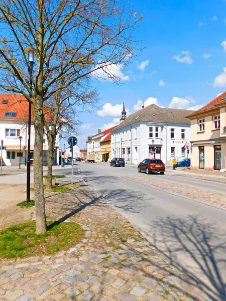 Templin Brandeburgo Uckermark Alemania Abril 2021 Casco Antiguo Histórico Del —  Fotos de Stock