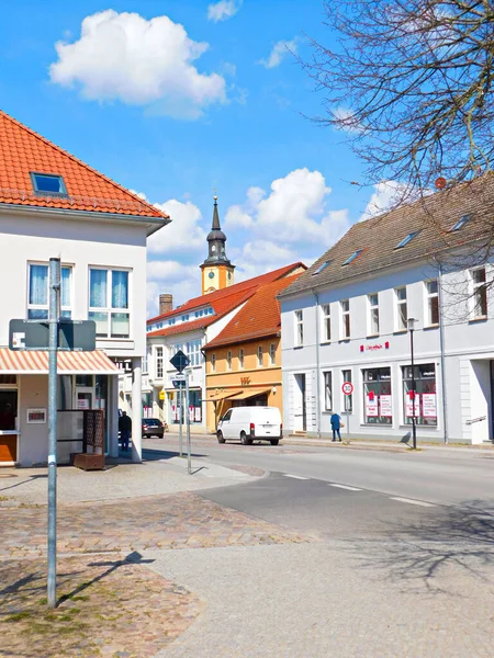 德国Uckermark勃兰登堡区Templin 2021年4月21日 12世纪的历史古城 — 图库照片