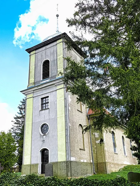 Evangelische Dorfkirche Aus Dem Jahrhundert — Stockfoto