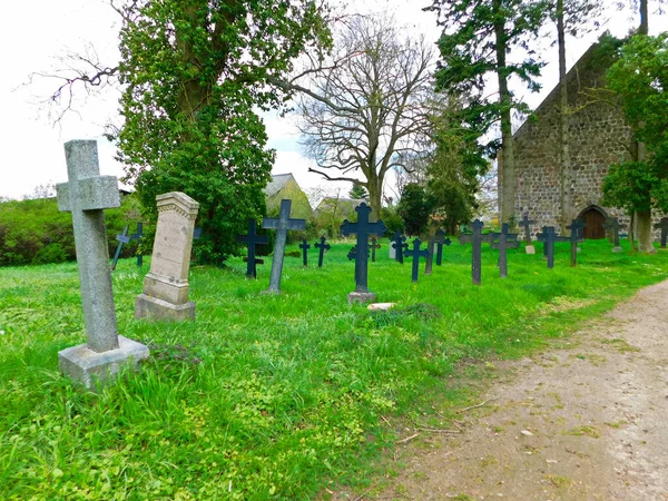 Cimitero Sulla Ringhiera Della Chiesa Evangelica Del Xiii Secolo — Foto Stock