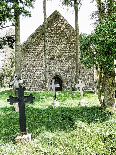 Cimitero Sulla Ringhiera Della Chiesa Evangelica Del Xiii Secolo — Foto Stock