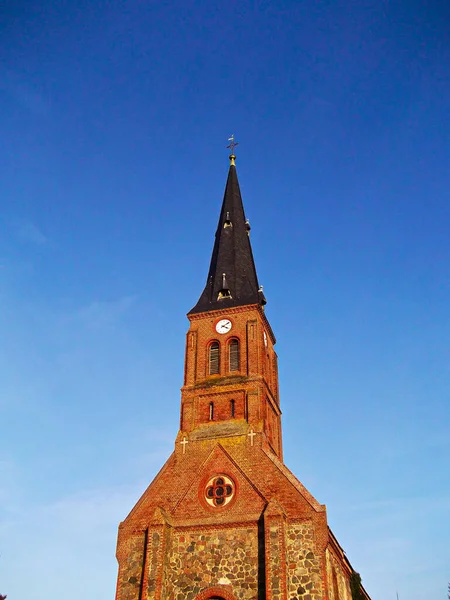 Евангельская Церковь Деревне — стоковое фото