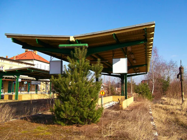 Templin Der Uckermark Brandenburg 2015 Historic Regional Train Station — 스톡 사진