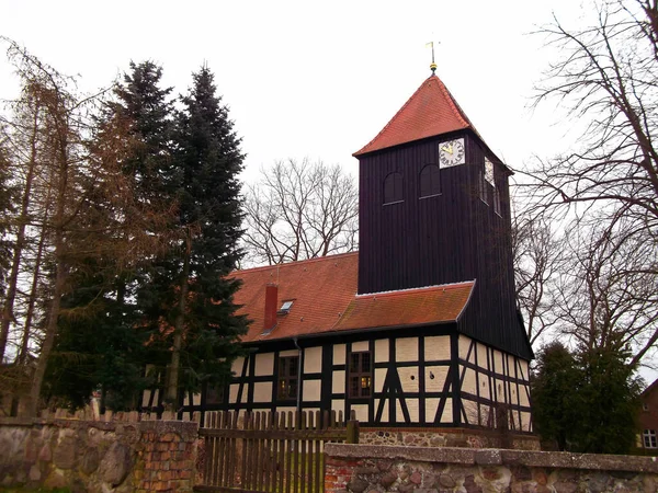 Evangélikus Falu Temploma Szentelt Szent Márton Tours — Stock Fotó