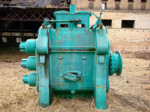 Oude Afgedankte Machines Van Machinefabriek — Stockfoto