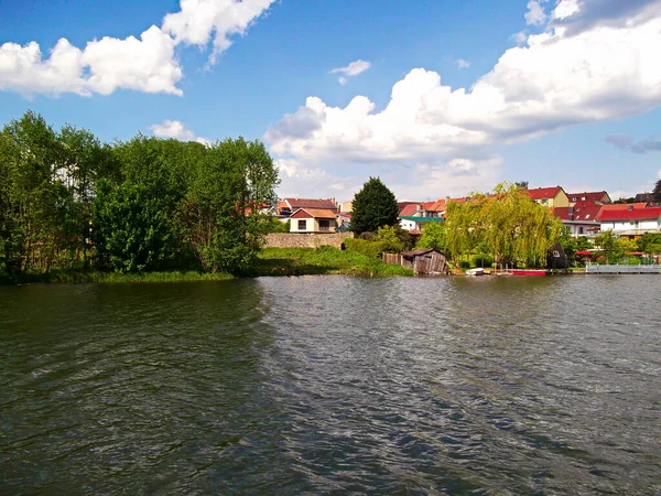 Historische Binnenstad Van Lychen Stadtsee — Stockfoto