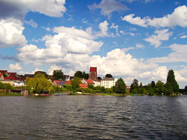 Centro Storico Lychen Stadtsee — Foto Stock