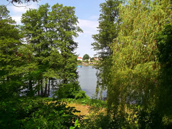 Vista Del Lago Ciudad Uckermark — Foto de Stock