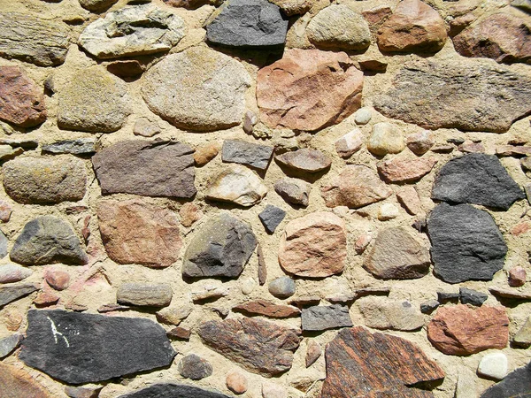 Piedras Campo Una Muralla Histórica Edad Media —  Fotos de Stock