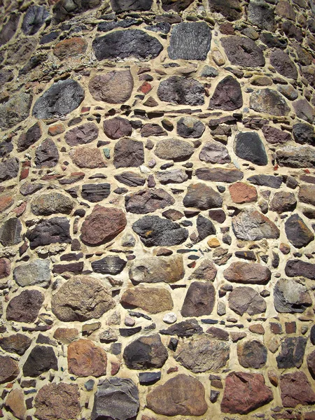 Полевые Камни Исторической Городской Стены Средневековья — стоковое фото