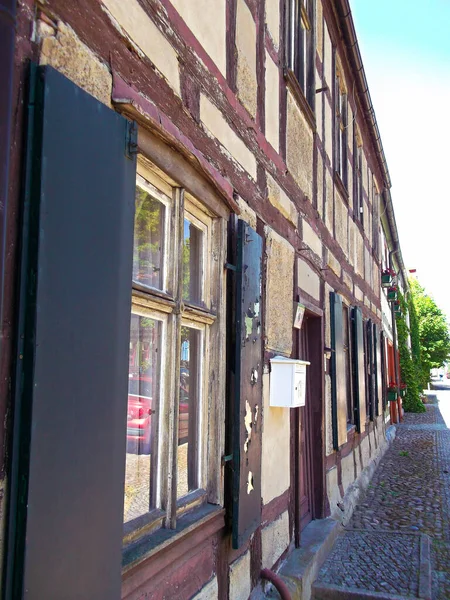 Half Timbered Building Historic Old Town Middle Ages — Stock Photo, Image