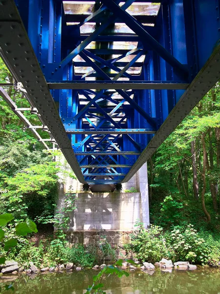 Brückenruine Einer Stillgelegten Eisenbahnlinie — Stockfoto