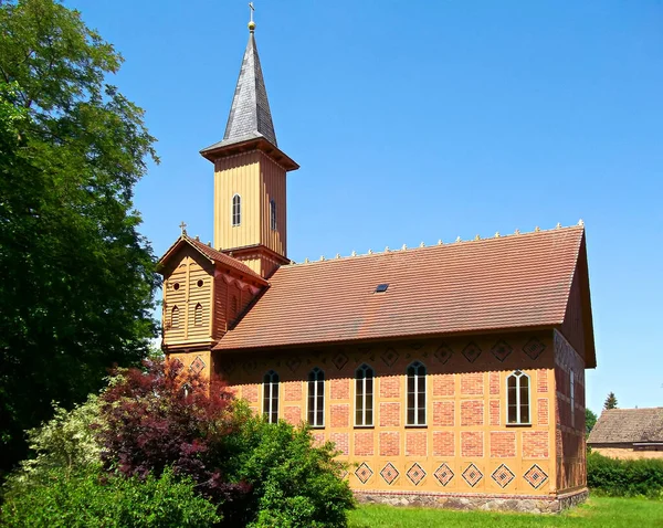 Evangelische Lutherse Vakwerkkerk — Stockfoto