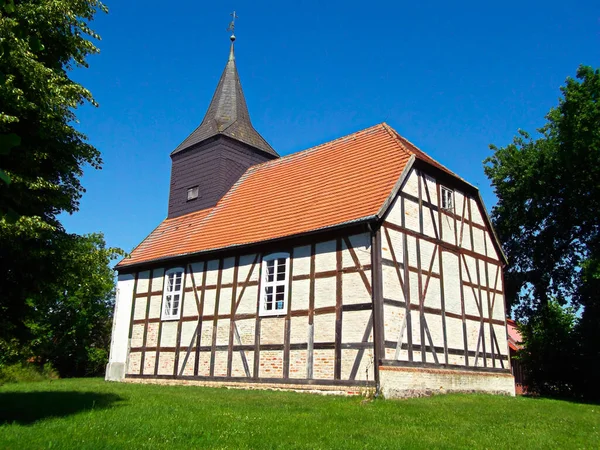 Evangelický Luteránský Polodřevěný Kostel — Stock fotografie