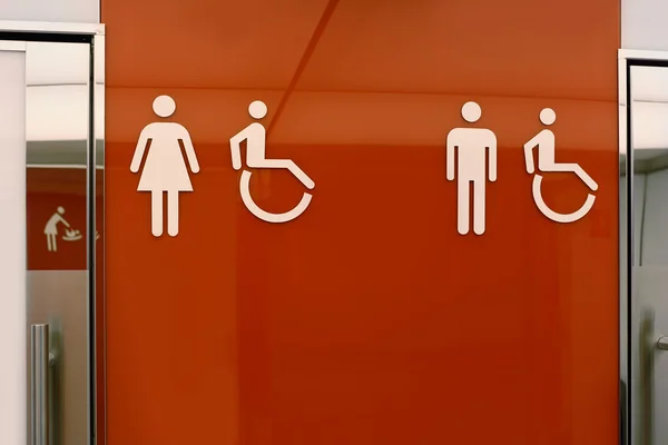 Tuvalet işaretleri — Stok fotoğraf