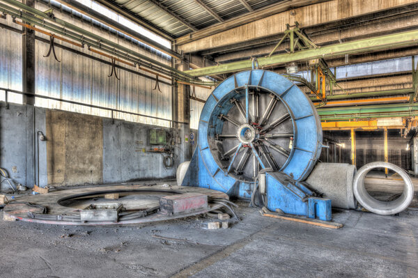Dilapidated wire cage welding machine for precast concrete pipes