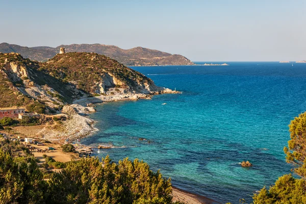 Coastal scenery in Villasimius, Sardinia, Italy — Stock Photo, Image