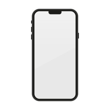 Akıllı telefon vektör simgesi. Düz tasarımda resim