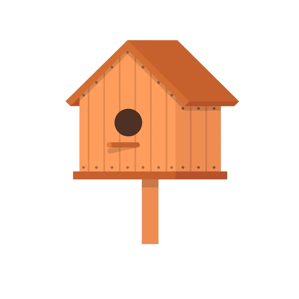 Ilustração Birdhouse Vetor Design Plano — Vetor de Stock