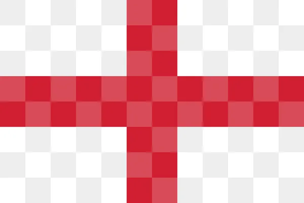 Flaga Anglii Ilustracja Wektora Konstrukcji Płaskiej — Wektor stockowy
