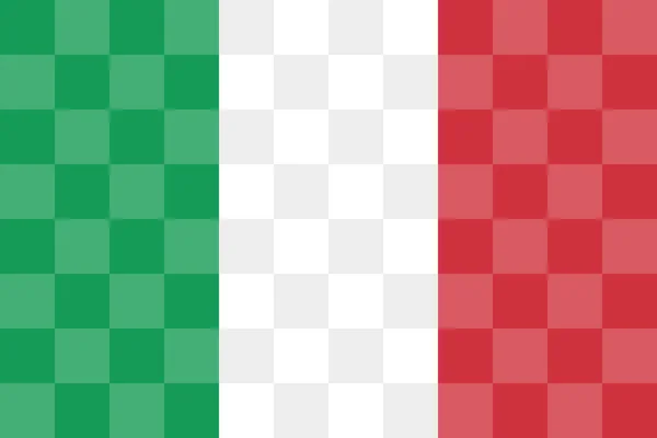 Italian Flag Vector Illustration Flat Design — Image vectorielle