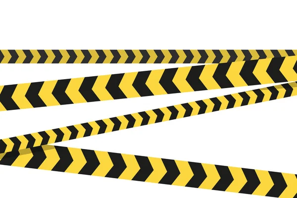 Warning Tape Caution Vector Illustration Flat Design — Stock Vector