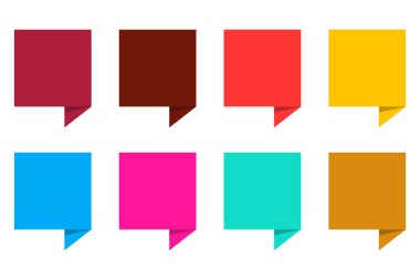 Konuşma balonu ikonu. Düz tasarımda vektör illüstrasyonu