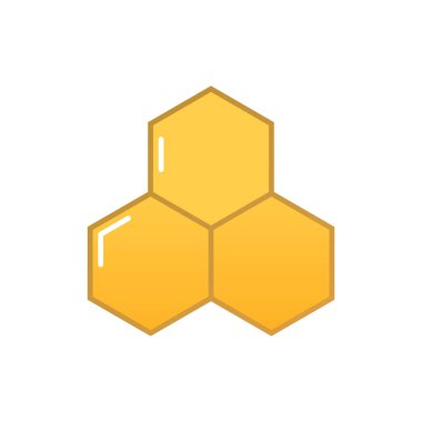 Bal vektörü simgesi. Düz tasarımda resim