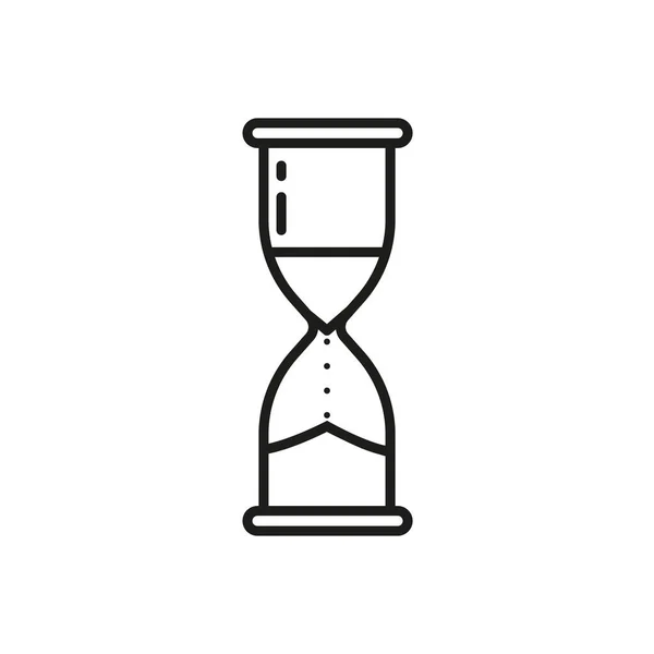 Icono Reloj Arena Ilustración Vectorial Diseño Plano — Vector de stock