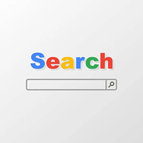 Search Icon Vector Illustration Flat Design — Stock Vector