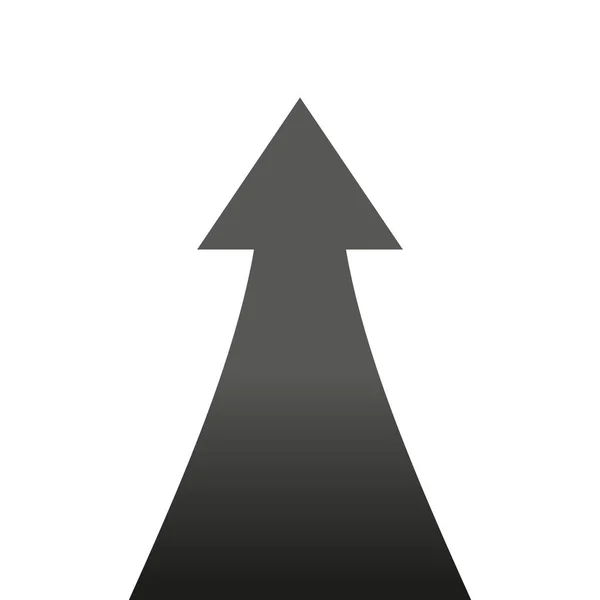 Icône Flèche Illustration Vectorielle Plan — Image vectorielle