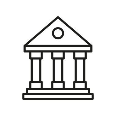 Düz tasarım içinde banka vektör resmetme