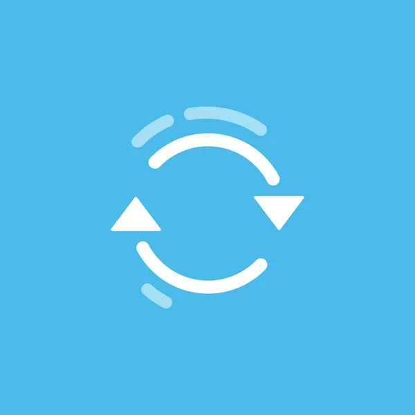 Aktualizovat Ikonu Logo Šipky Vektorová Ilustrace Plochém Provedení — Stockový vektor