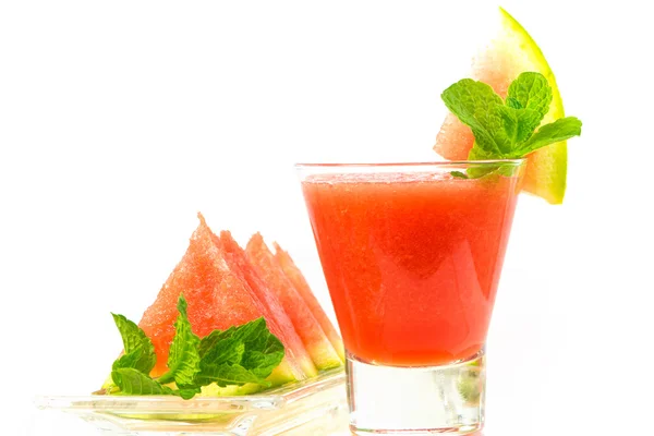 Gezonde verse watermeloen smoothie zomer dranken — Stockfoto