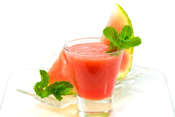 Frisk fräsch vattenmelon smoothie sommar drinkar — Stockfoto